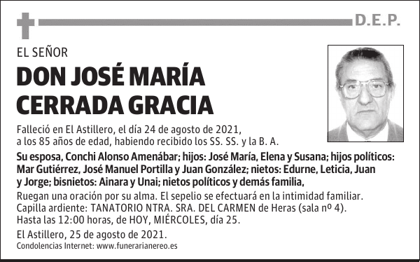 DON JOSÉ MARÍA CERRADA GRACIA