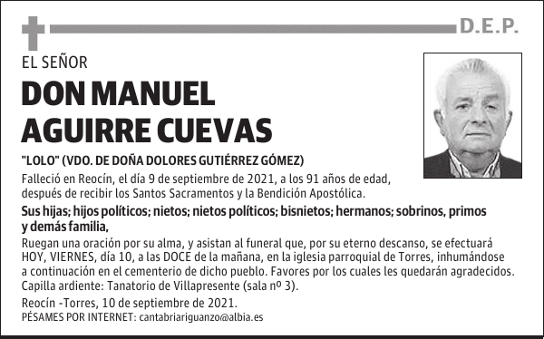 DON MANUEL AGUIRRE CUEVAS