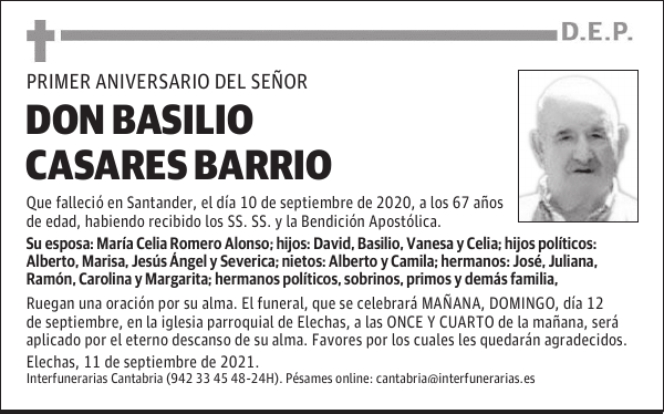 DON BASILIO CASARES BARRIO