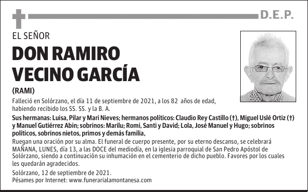 DON RAMIRO VECINO GARCÍA