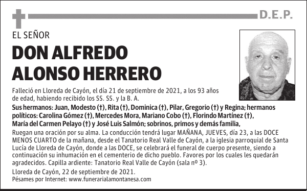 DON ALFREDO ALONSO HERRERO