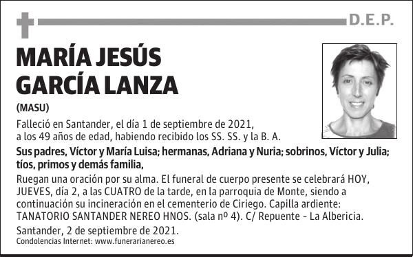 MARÍA JESÚS GARCÍA LANZA