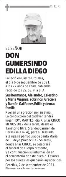 DON GUMERSINDO EDILLA DIEGO