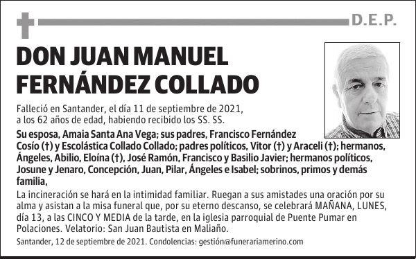 DON JUAN MANUEL FERNÁNDEZ COLLADO