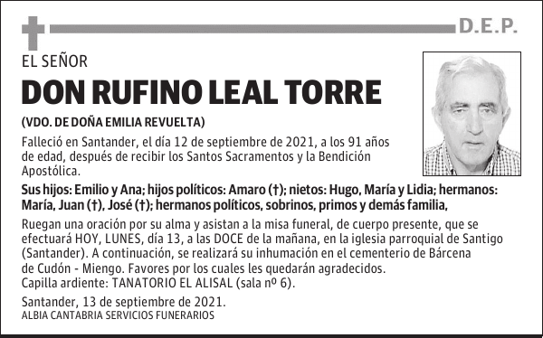 DON RUFINO LEAL TORRE