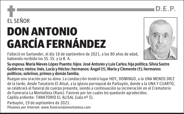DON ANTONIO GARCÍA FERNÁNDEZ