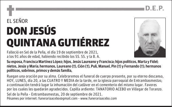 DON JESÚS QUINTANA GUTIÉRREZ