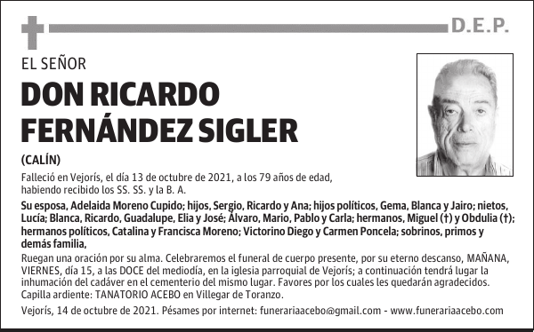 DON RICARDO FERNÁNDEZ SIGLER