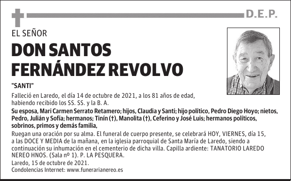 DON SANTOS FERNÁNDEZ REVOLVO