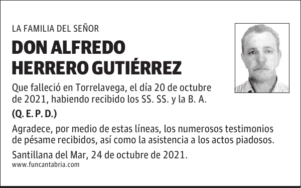 DON ALFREDO HERRERO GUTIÉRREZ