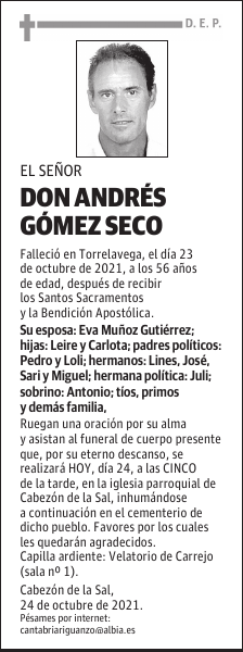 DON ANDRÉS GÓMEZ SECO