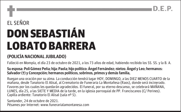 DON SEBASTIÁN LOBATO BARRERA