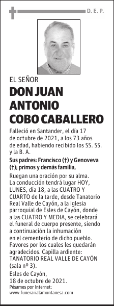 DON JUAN ANTONIO COBO CABALLERO