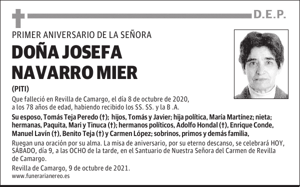DOÑA JOSEFA NAVARRO MIER