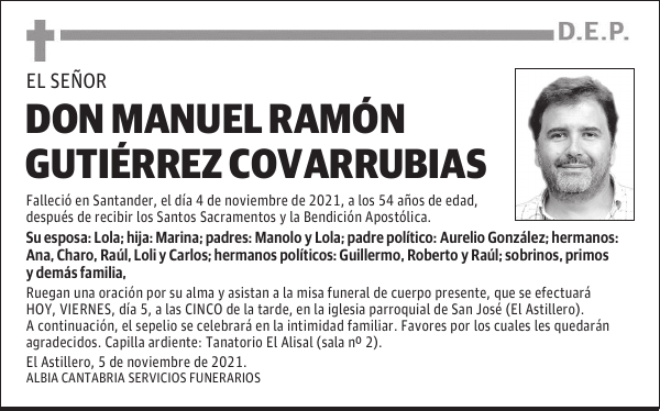 DON MANUEL RAMÓN GUTIÉRREZ COVARRUBIAS