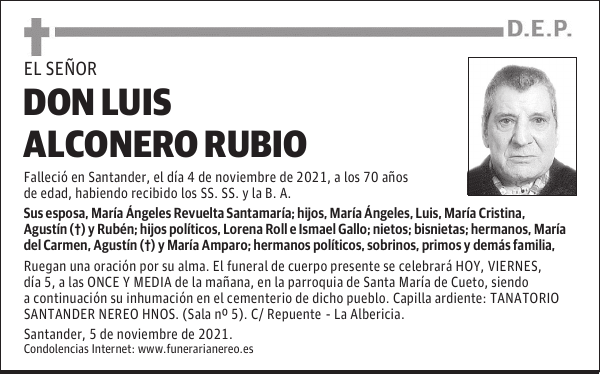 DON LUIS ALCONERO RUBIO