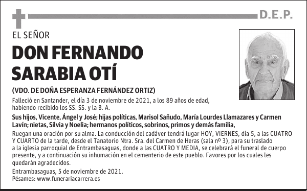 DON FERNANDO SARABIA OTÍ