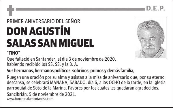DON AGUSTÍN SALAS SAN MIGUEL