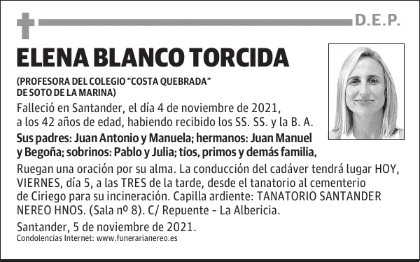 ELENA BLANCO TORCIDA