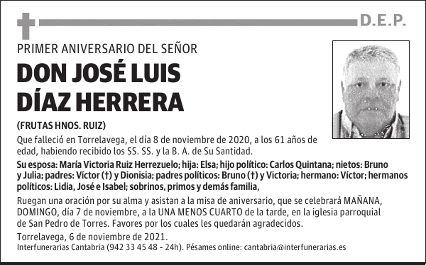 DON JOSÉ LUIS DÍAZ HERRERA