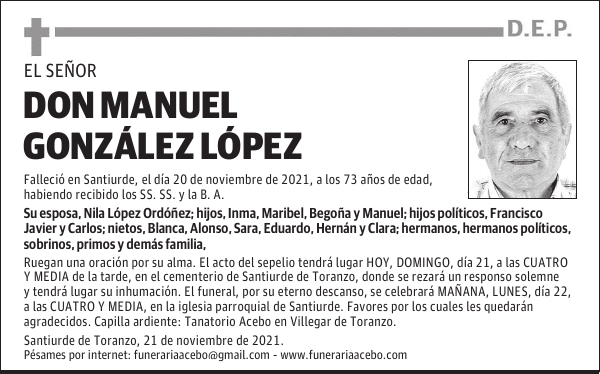 DON MANUEL GONZÁLEZ LÓPEZ