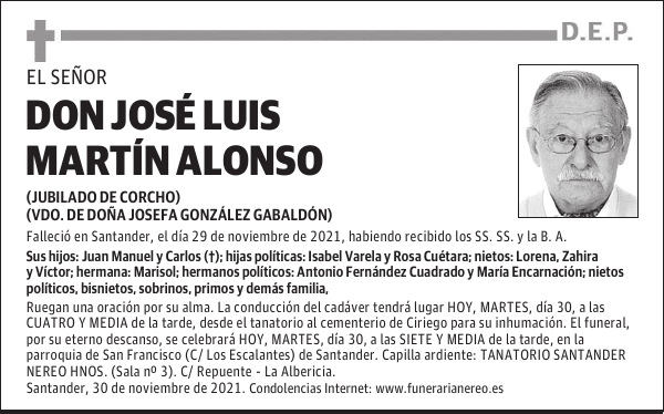 DON JOSÉ LUIS MARTÍN ALONSO