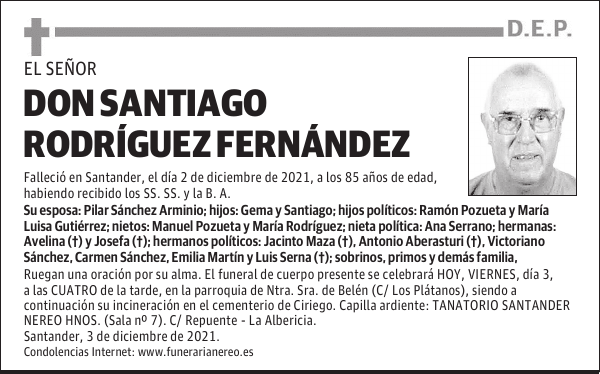 DON SANTIAGO RODRÍGUEZ FERNÁNDEZ