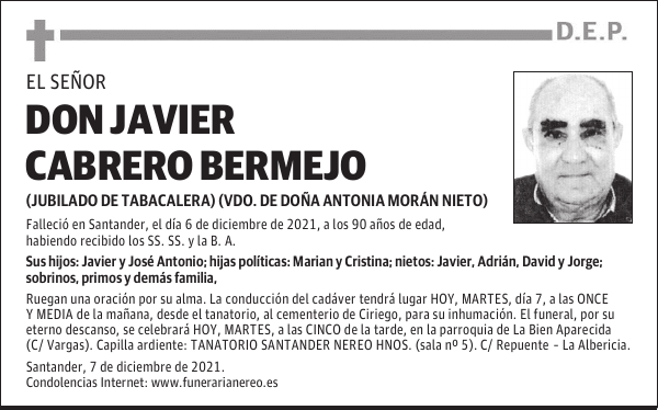 DON JAVIER CABRERO BERMEJO