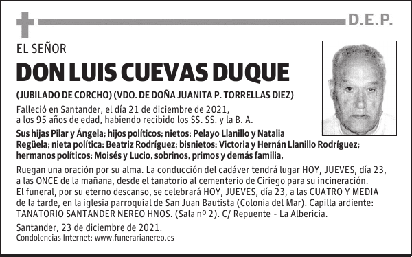 DON LUIS CUEVAS DUQUE