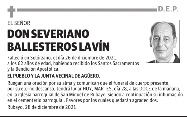 DON SEVERIANO BALLESTEROS LAVÍN