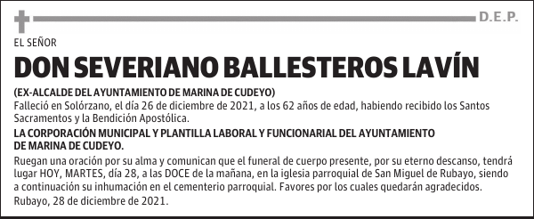 DON SEVERIANO BALLESTEROS LAVÍN