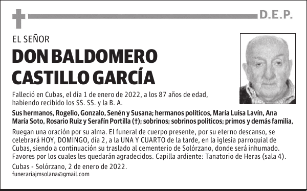 DON BALDOMERO CASTILLO GARCÍA