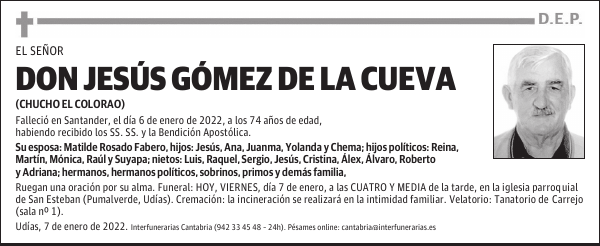 DON JESÚS GÓMEZ DE LA CUEVA