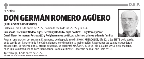 DON GERMÁN ROMERO AGÜERO