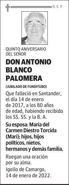 DON ANTONIO BLANCO PALOMERA