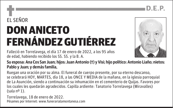 DON ANICETO FERNÁNDEZ GUTIÉRREZ