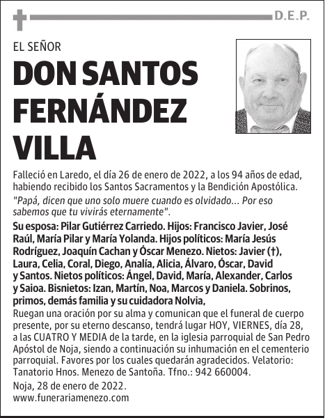 DON SANTOS FERNÁNDEZ VILLA