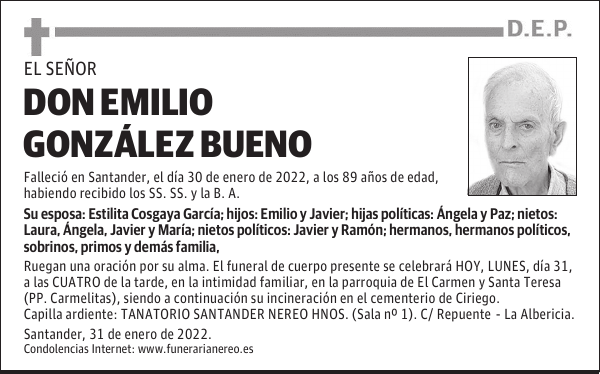 DON EMILIO GONZÁLEZ BUENO