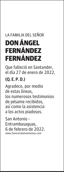 DON ÁNGEL FERNÁNDEZ FERNÁNDEZ