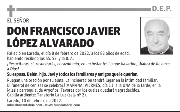 DON FRANCISCO JAVIER LÓPEZ ALVARADO