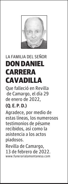 DON DANIEL CARRERA CAVADILLA