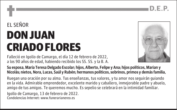 DON JUAN CRIADO FLORES