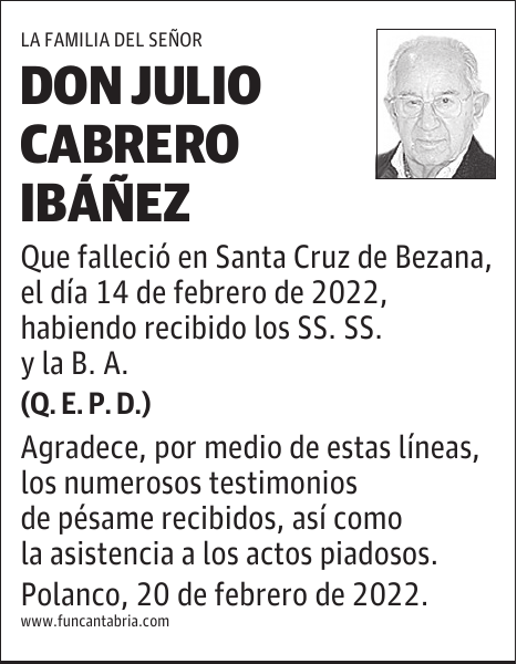 DON JULIO CABRERO IBÁÑEZ