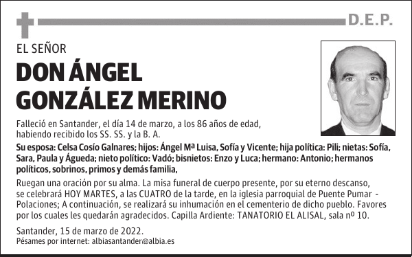 DON ÁNGEL GONZÁLEZ MERINO