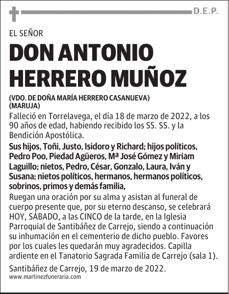 DON ANTONIO HERRERO MUÑOZ
