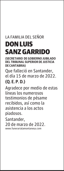 DON LUIS SANZ GARRIDO
