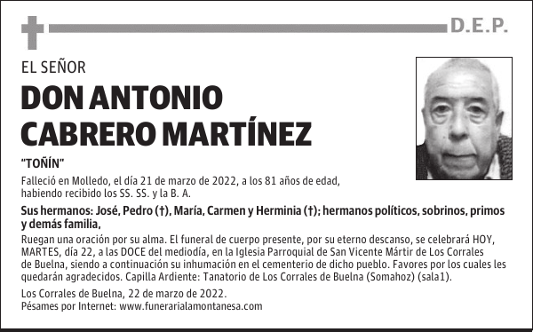 DON ANTONIO CABRERO MARTÍNEZ