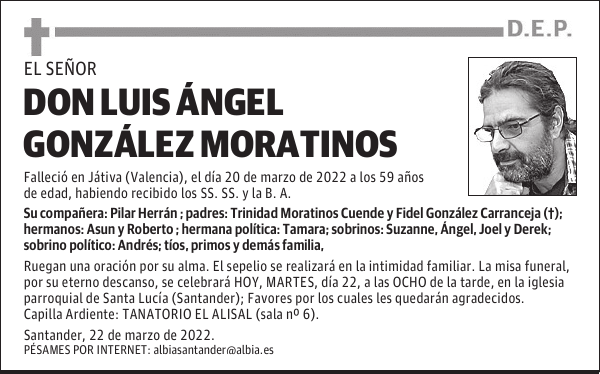 DON LUIS ÁNGEL GONZÁLEZ MORATINOS