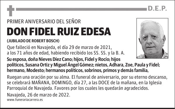 DON FIDEL RUIZ EDESA