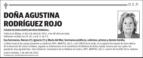 Doña Agustina Rodríguez Rojo